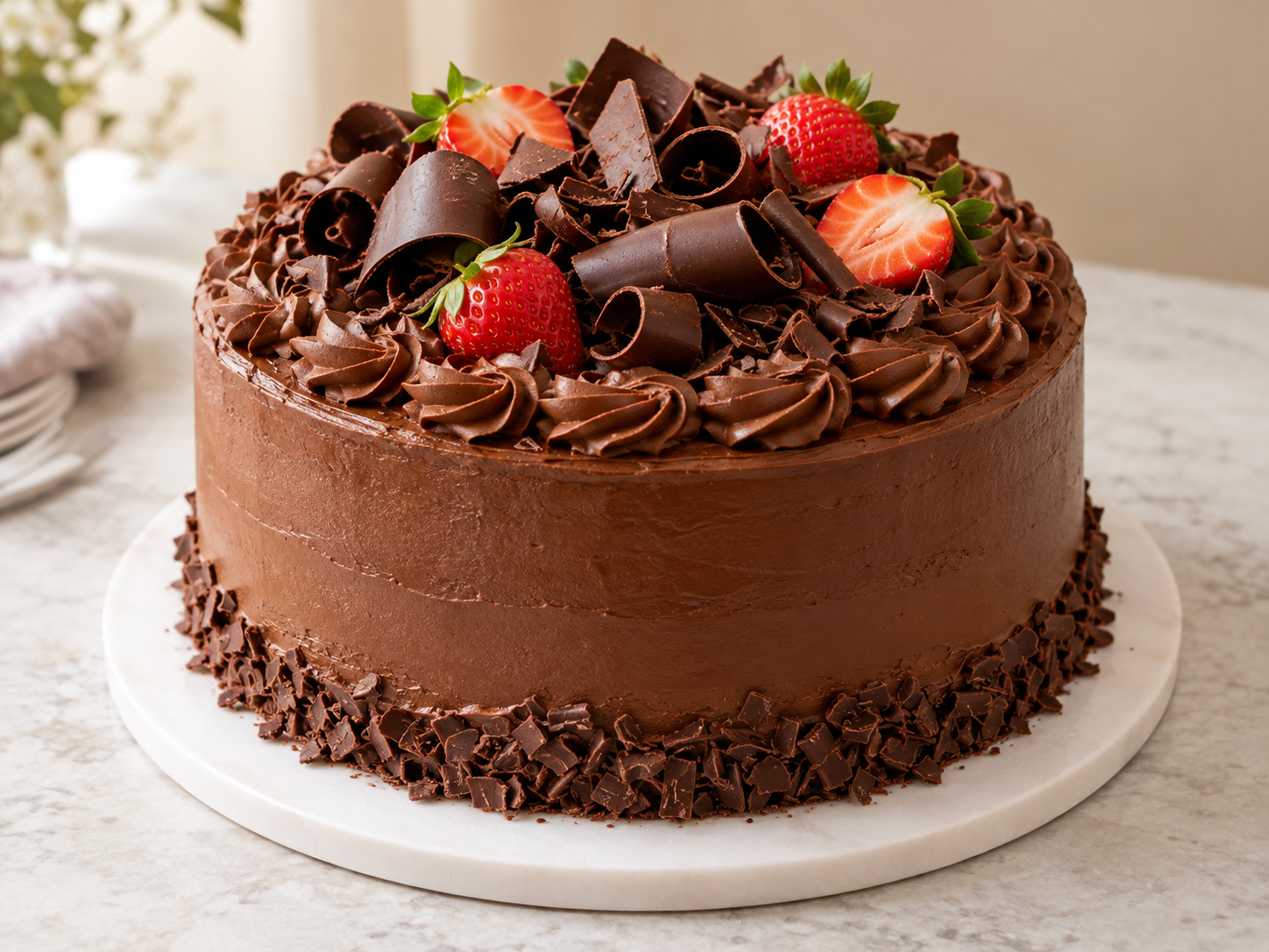 Illustrative example: Chocolate celebration cake