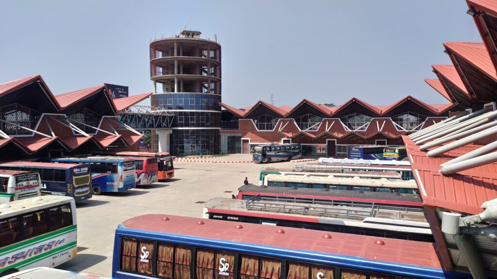 Kadamtali Central Bus Terminal building in Sylhet
